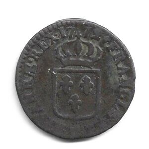 1772W Lille France 12 Denier Coin (b169)